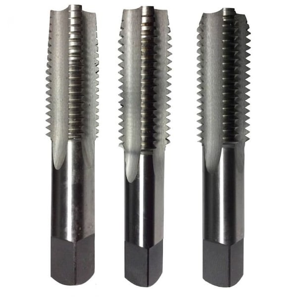 Tap America Hand Tap Set, Series TA, Metric, M6x1 Size, 4 Flutes, Right Hand Cutting Direction, BottomingPlug T/AS6X1 - main